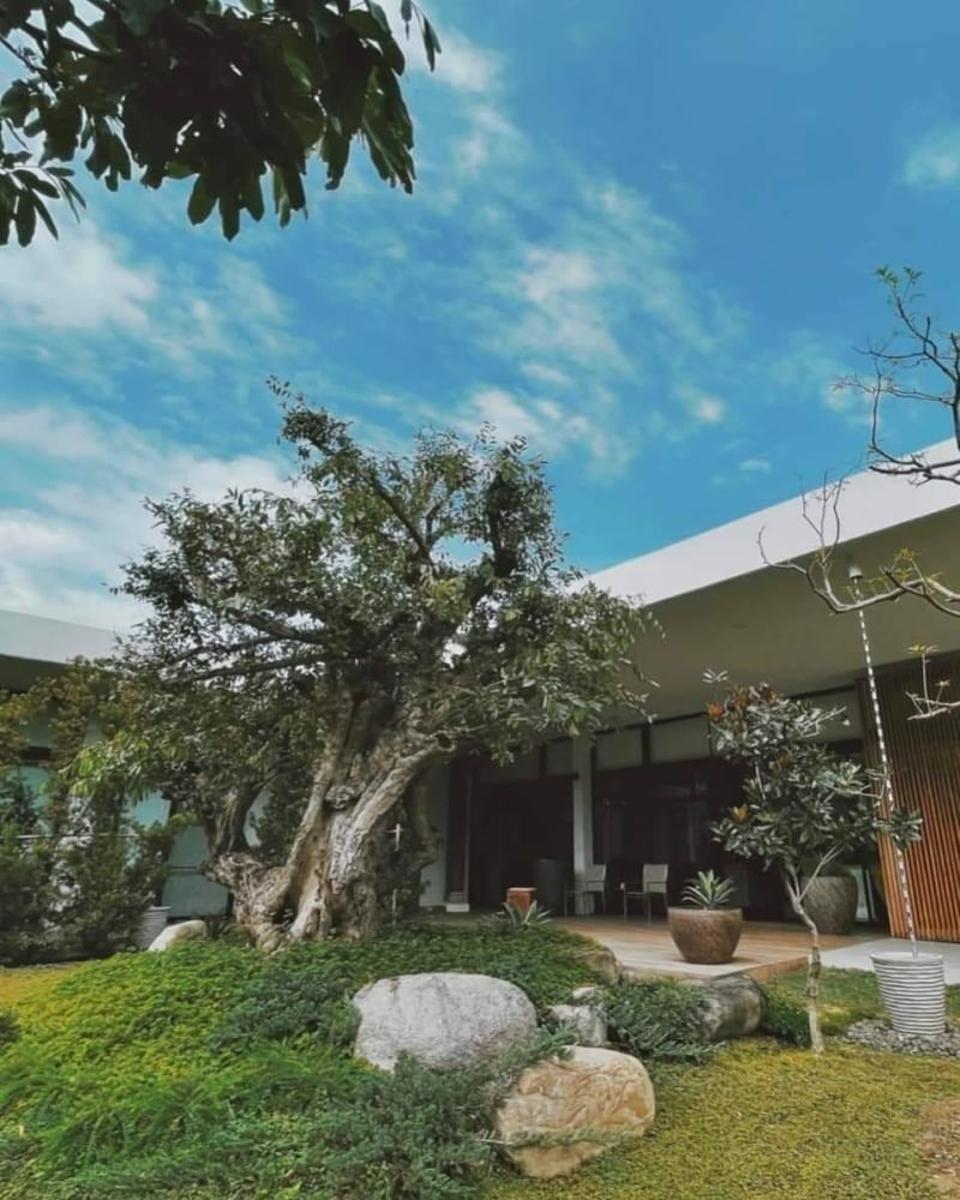 บ้านสวยสไตล์โมเดิร์นสำหรับครอบครัวที่แสนอบอุ่น มีโรงเรือนต้นไม้พร้อมสวนขนาดใหญ่ แม่ริมใต้