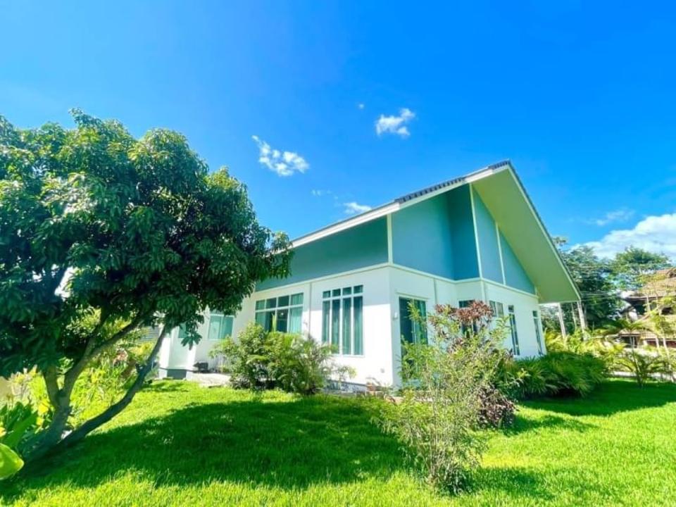New built single storey Lake side house for sale with greenery view, located in community gate in Doi Saket area