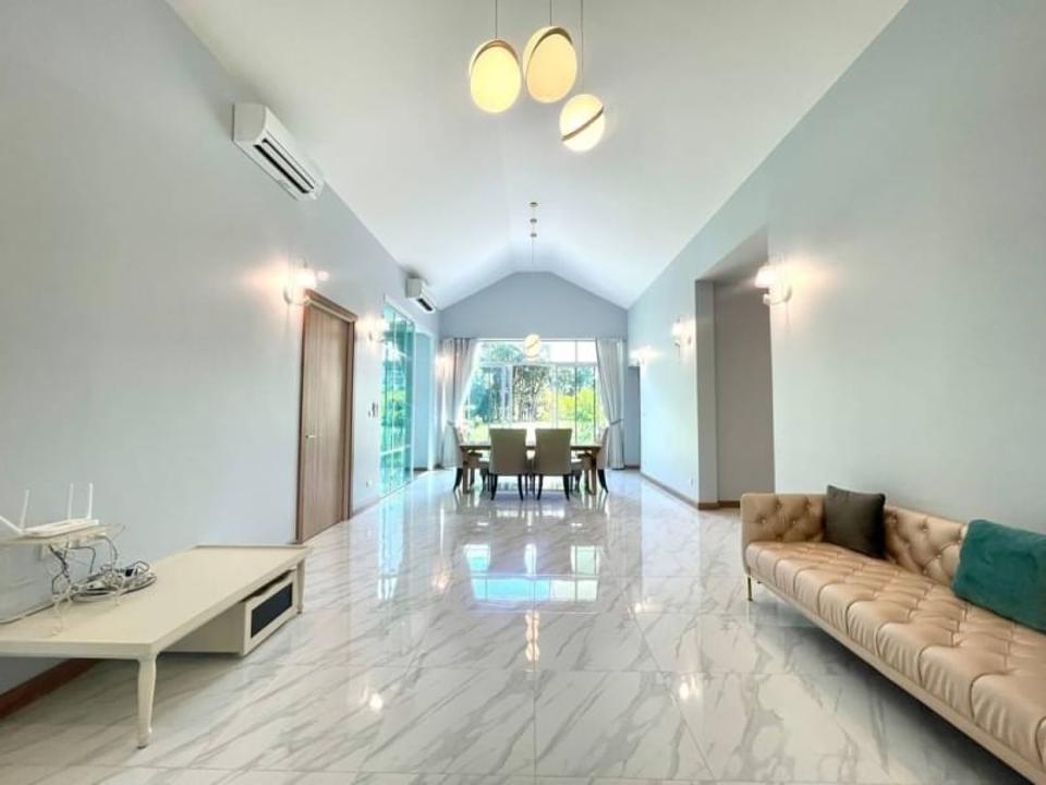 New built single storey Lake side house for sale with greenery view, located in community gate in Doi Saket area