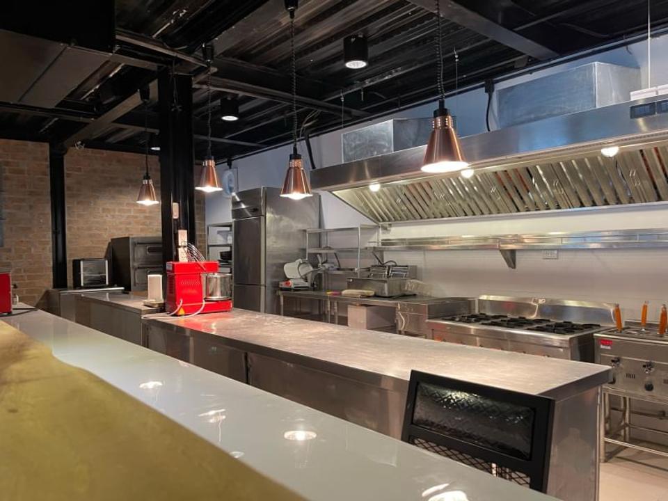 The Brand New Modern Loft Industrial Style Upscale and Humble Restaurant with some green outdoor landscaping Parking Ready for Business in San Phi Suea 15 minutes to City Center