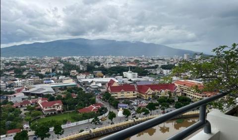 A Very Spacious Large Space Condo 2 Bedrooms Overlooking City, Ping River and Doi Suthep In Chang Moi Chiang Mai