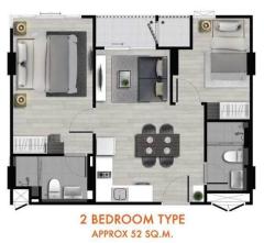 Brand New DCondo Rin 2 Bedrooms 2 Bathrooms Swim Pool View next to Central Festival thumbnail 6